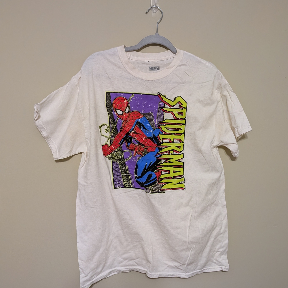 Marvel Spider-Man Tee with Red and Purple Graphic